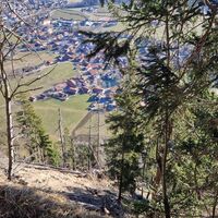 Blick nach unten Richtung Pfronten