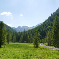 Blick zur Gamskarspitze, rechts der Hochwart ist nicht mehr zu sehen