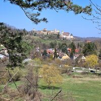 Blick zurück zur Burg Gars