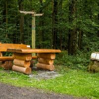 Rastplatz unterhalb der Herlingsburg