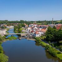 Luftbild Penig mit Muldenbrücke