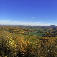 Panoramablick vom Großen Drachenstein bei Eisenach