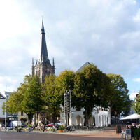 Pfarrkirche St. Lambertus mit Marktplatz in Erkelenz