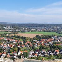 Sicht auf Greene von Greener Burg