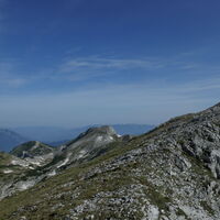 geschafft, nun die letzten Meter zum Gipfel