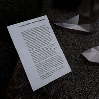 Schild der großen Statue