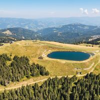 Blick aufs Klippitztörl mit Klippitzsee