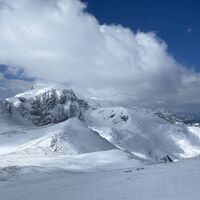 Blick zurück zum Hochschwab und rechts der Aufstieg zum Siebenbrunner Kogel