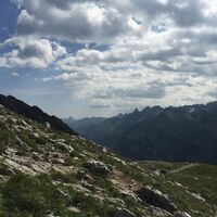 Blick von Südwesten auf die Oberstdorfer Berge