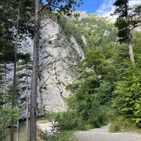 Blick zum Badeplatz