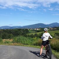 Aussicht auf der Käferbohnentour zur Römerweinstraße, Oststeiermark