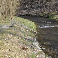 Wasserspiel im Park von Wurzbach