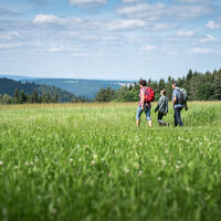 Familie beim Wandern - Purpen