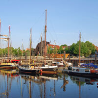 Der kleine Vegesacker Museumshafen