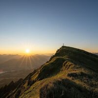 Sonnenaufgang auf der Winterstaude