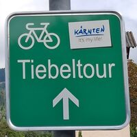 Beschilderung entlang der Tiebeltour (Beispiel)
