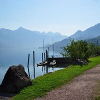 Beim Hafen auf der anderen Seeseite in Murg