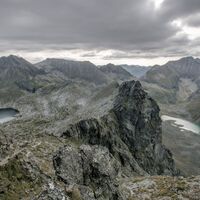 Blick vom Greifenberg auf den Klafferkessel und den Lungauer Klaffer