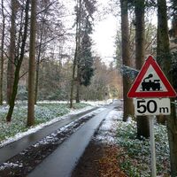 Weihnachtswald bei Loipferding.
