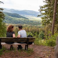 Wanderpause am Hilskammweg