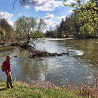 Wir genießen die Stimmung am Wasser