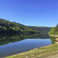 Nagoldtalsperre untere Staumauer (Hauptdamm)