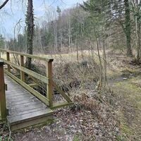 Furt mit Notbrücke Reibersbach
