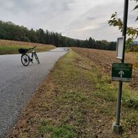 Markierung "Gartentour" in der Oststeiermark