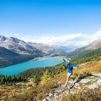 hoch über dem Silvaplanersee