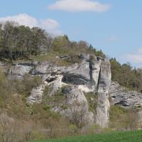 Gespaltener Felsen