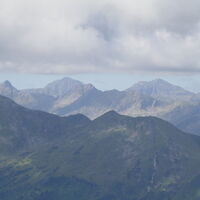 Predigtstuhl, Preber und Roteck am Horizont