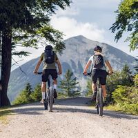 auf der MTB Strecke 484 Riederbergweg - die Seekarspitze im Blickfeld