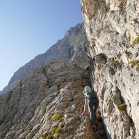 Zustieg zum Klettersteig