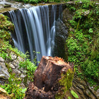 Aussicht auf den Wasserfall