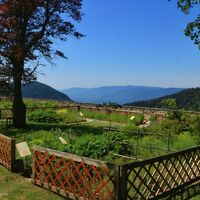 Garten des Chalets d'Arvière