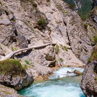 Wanderweg an der Gleirschklamm