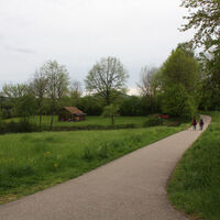 Geh und Radweg an der Pädagogischen Hochschule
