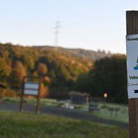 Wegweiser BestWeg Velmede-Bestwig an der Ruhraue
