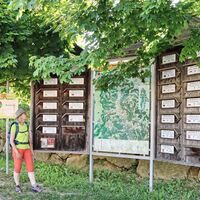 Übersichtstafel am Ausgangspunkt