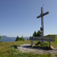 am Gipfel des Kalkstein angekommen