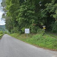 Hinweistafel: Manuela's Radlertreff Imbissstube