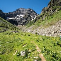 Blick in den Gollingwinkel und zur Nordwand des Hochgolling