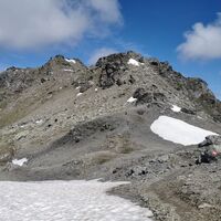 Blick zurück zur Grünbergspitze