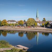 Holzminden mit Aussicht auf die Weser