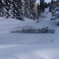 Kurze Schneeschuhrunde auf der Stubalm_Idyllischer Teich