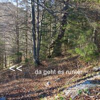 Abstieg in den Saugraben