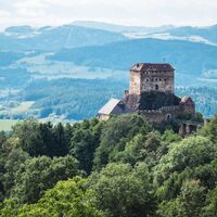 Blick auf Burg STein