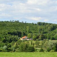 Blick zur Gaststätte Reitling im Elm