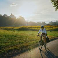 Radeln entlang des Feistritztal-Radwegs