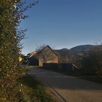 Weg in Blumau, Naturpark Almenland in der Oststeiermark